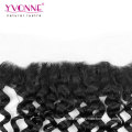 Italian Curly Peruvian Human Hair Lace Frontal